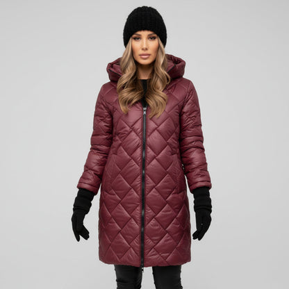 JAZMÍN | Chaqueta elegante acolchada con capucha