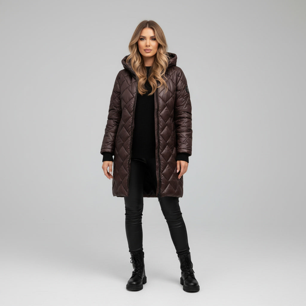 JAZMÍN | Chaqueta elegante acolchada con capucha