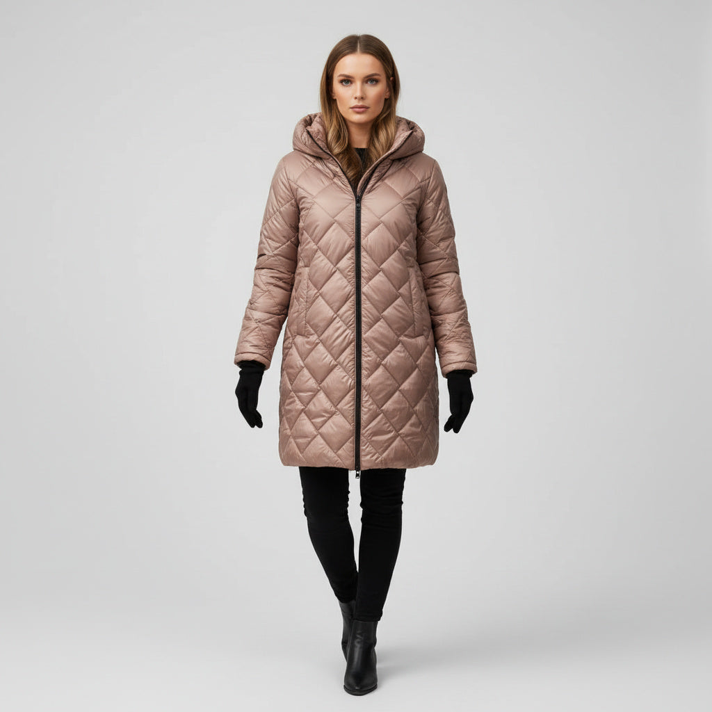 JAZMÍN | Chaqueta elegante acolchada con capucha