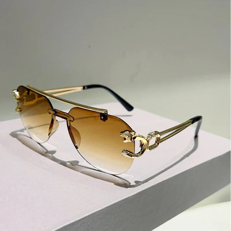 Emiliano | Gafas de Sol Elegantes con Lentes Degradadas - Ámbar