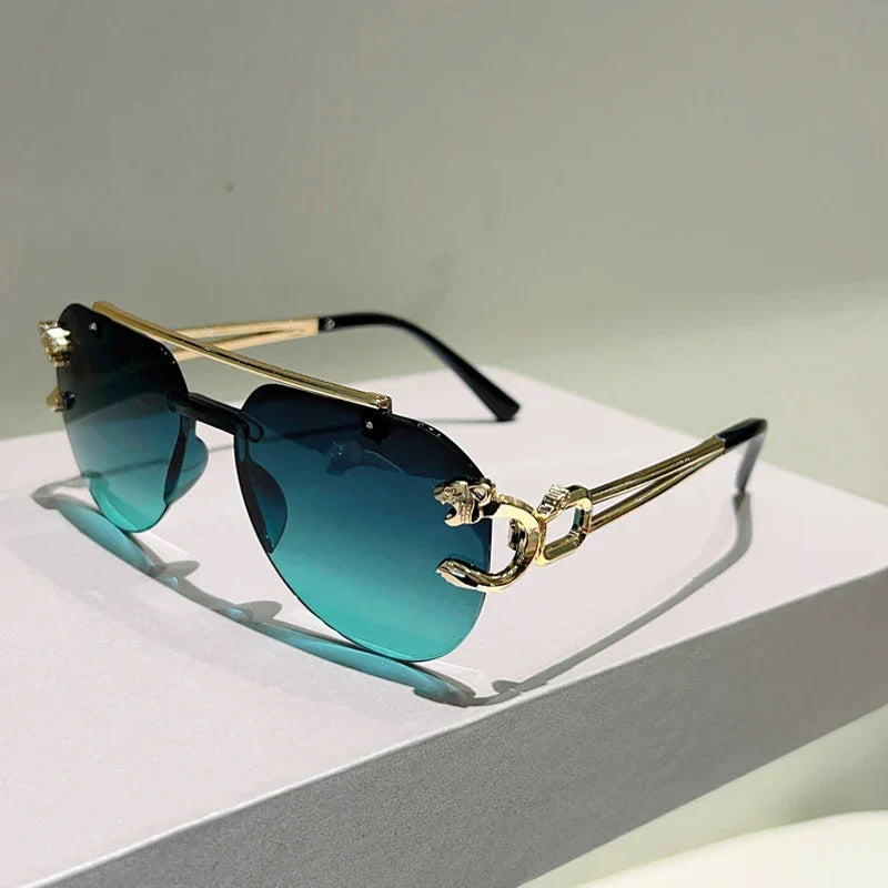 Emiliano | Gafas de Sol Elegantes con Lentes Degradadas - Petróleo