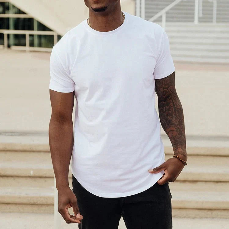 Camiseta Beckett Slim Fit | Manga Corta, Informal y Atemporal - Blanco