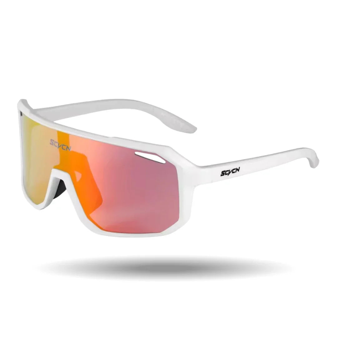 Remy | Gafas de Sol para Ciclismo y Outdoor - Blanco/Naranja