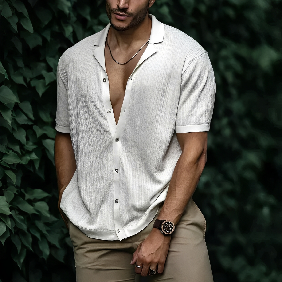 Camisa Milo de Verano | Corte Moderno y Frescor Agradable - Blanco