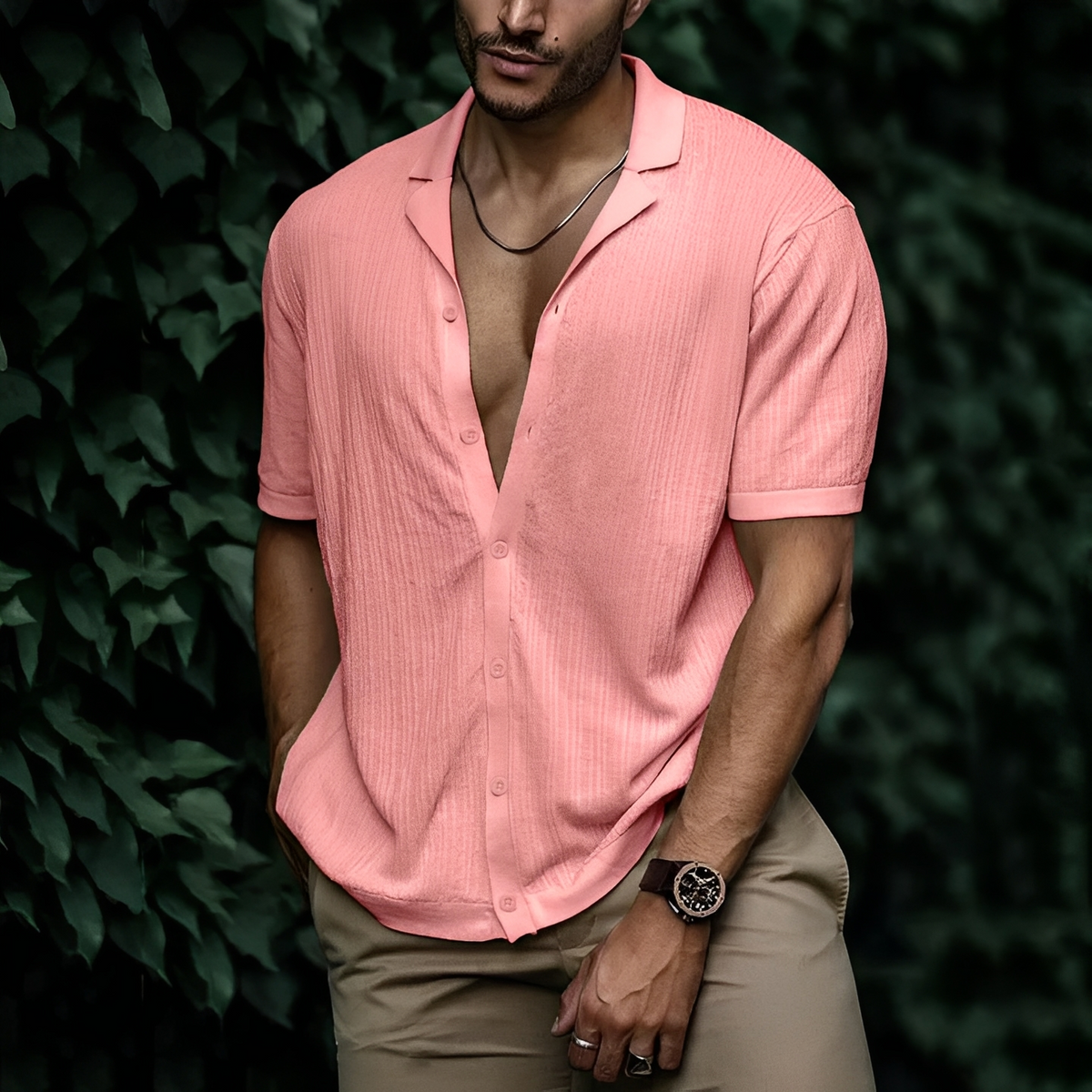 Camisa Milo de Verano | Corte Moderno y Frescor Agradable - Rosa