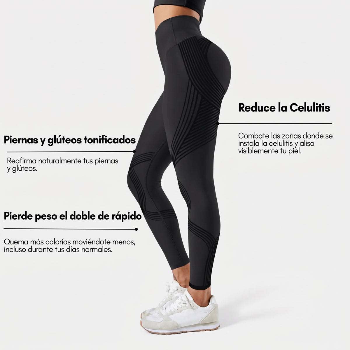 Lulu - Leggings 3D de Cintura Alta
