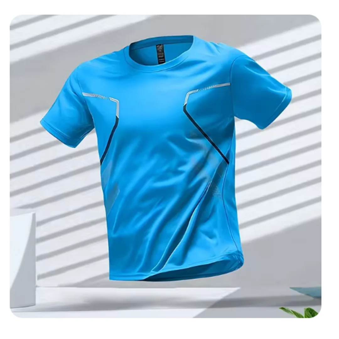 Camiseta Kai Deportiva | Transpirable y Secado Rápido - Azul
