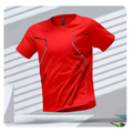Camiseta Zane Deportiva | Manga Corta y Transpirable - Rojo