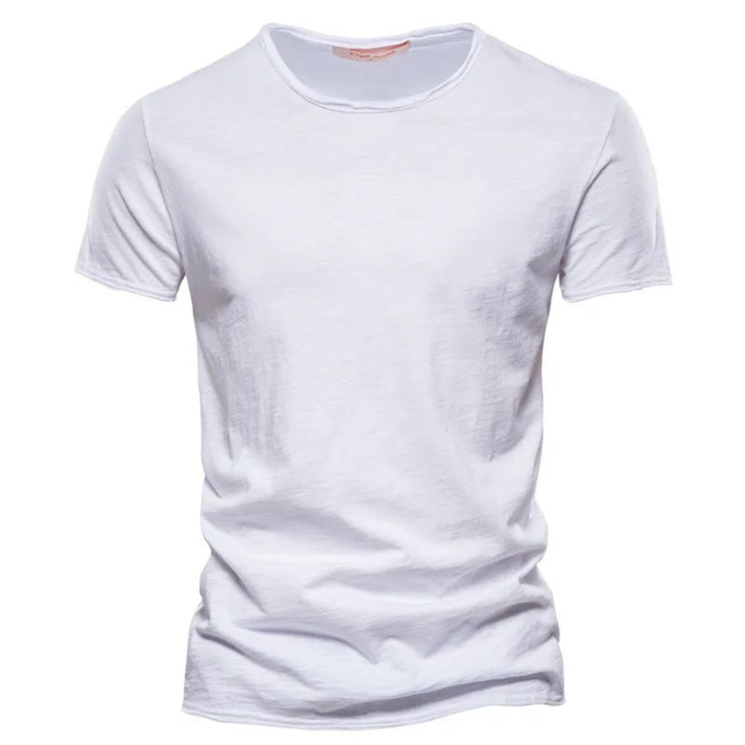 Camiseta Hugo | Básica Clásica y Cómoda para el Día a Día - Blanco