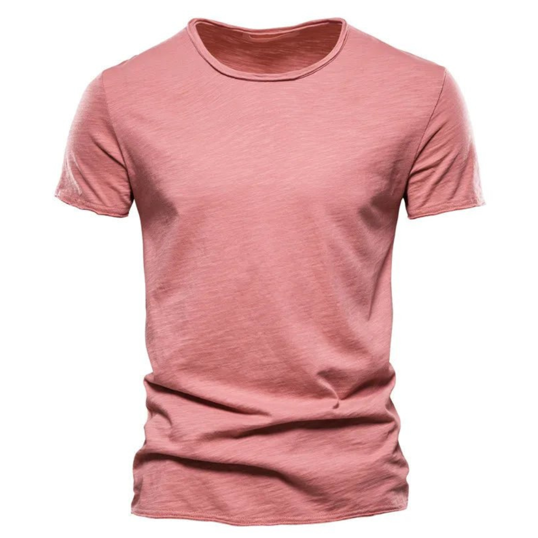 Camiseta Hugo | Básica Clásica y Cómoda para el Día a Día - Rosa
