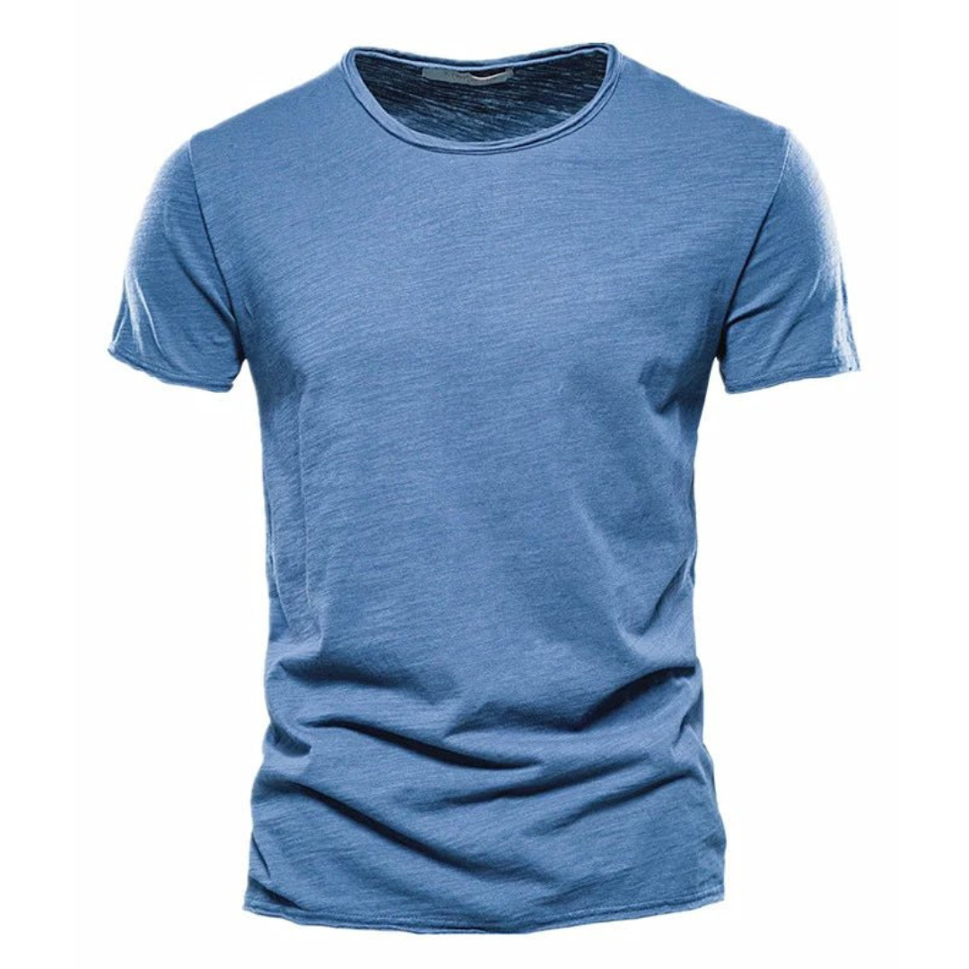 Camiseta Hugo | Básica Clásica y Cómoda para el Día a Día - Azul