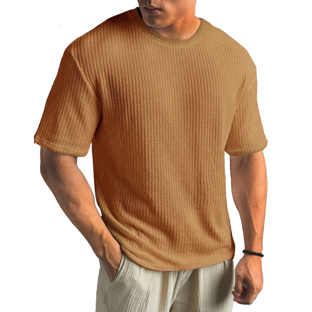 Camiseta Nash | Textura con Relieve y Confort Transpirable - Marrón