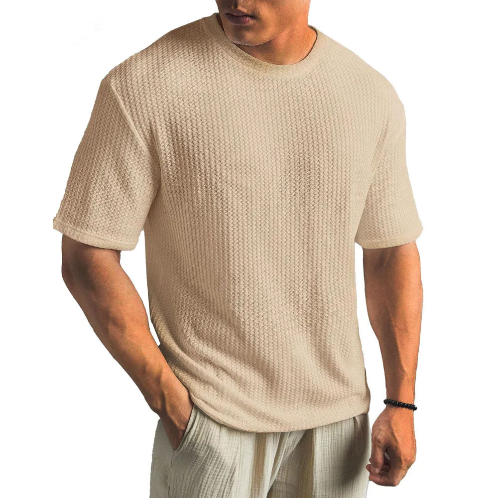 Camiseta Nash | Textura con Relieve y Confort Transpirable - Caqui