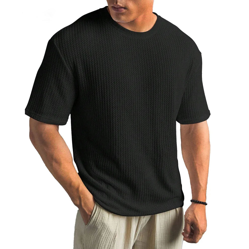 Camiseta Nash | Textura con Relieve y Confort Transpirable - Negro