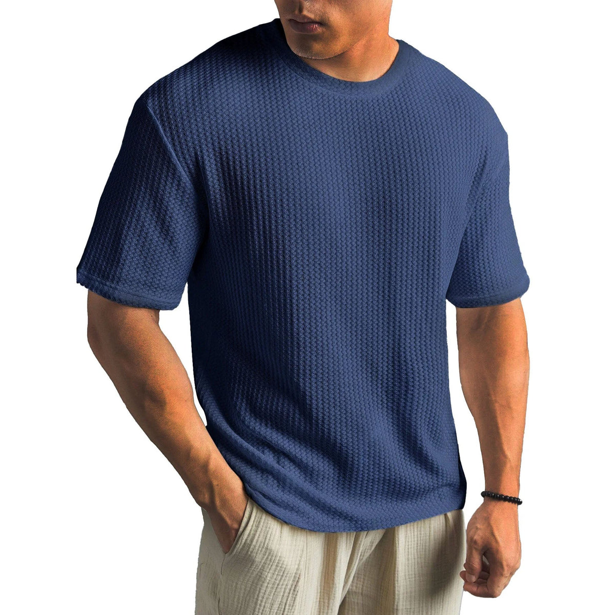 Camiseta Nash | Textura con Relieve y Confort Transpirable - Azul