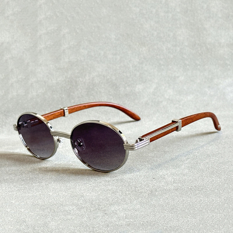 Emerson | Gafas de Sol de Madera con Lentes Degradadas - Lila