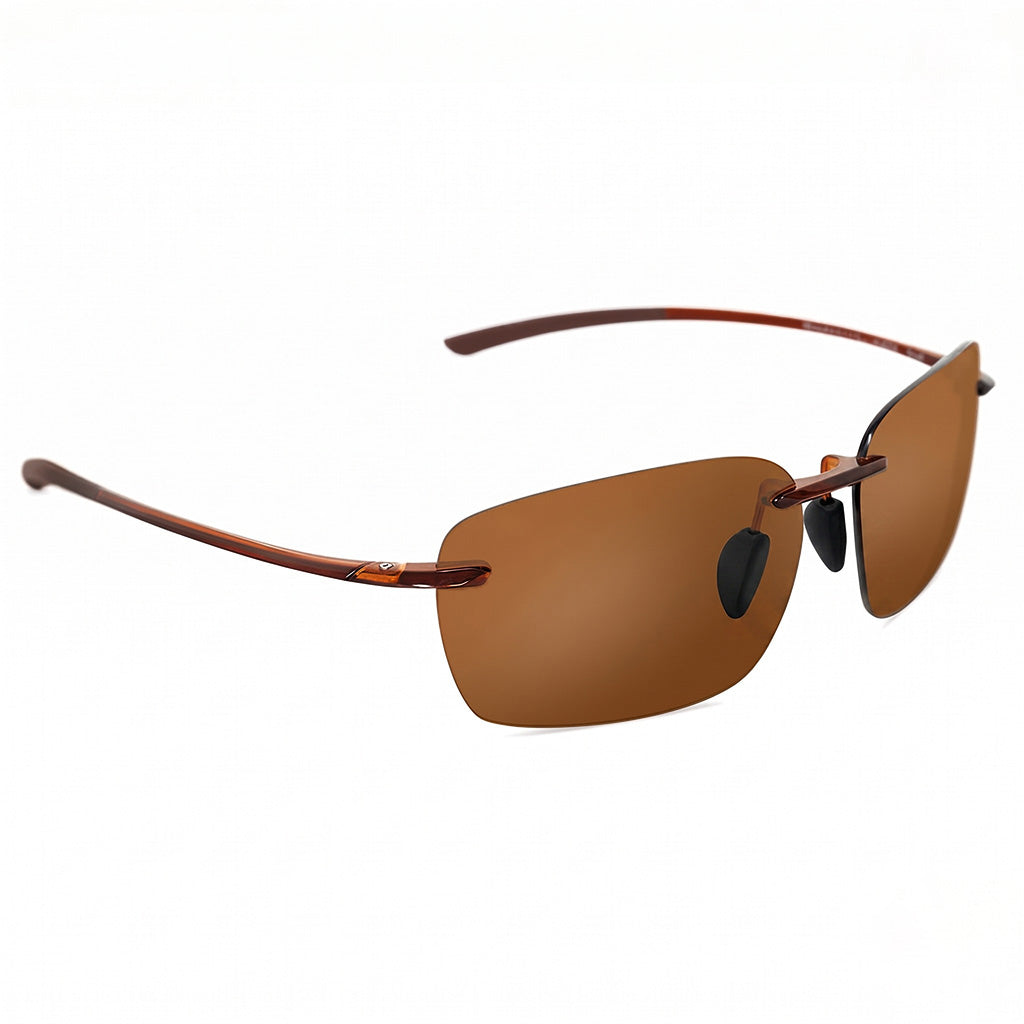 Wynn | Gafas de Sol Sin Montura Polarizadas - Marrón Oscuro