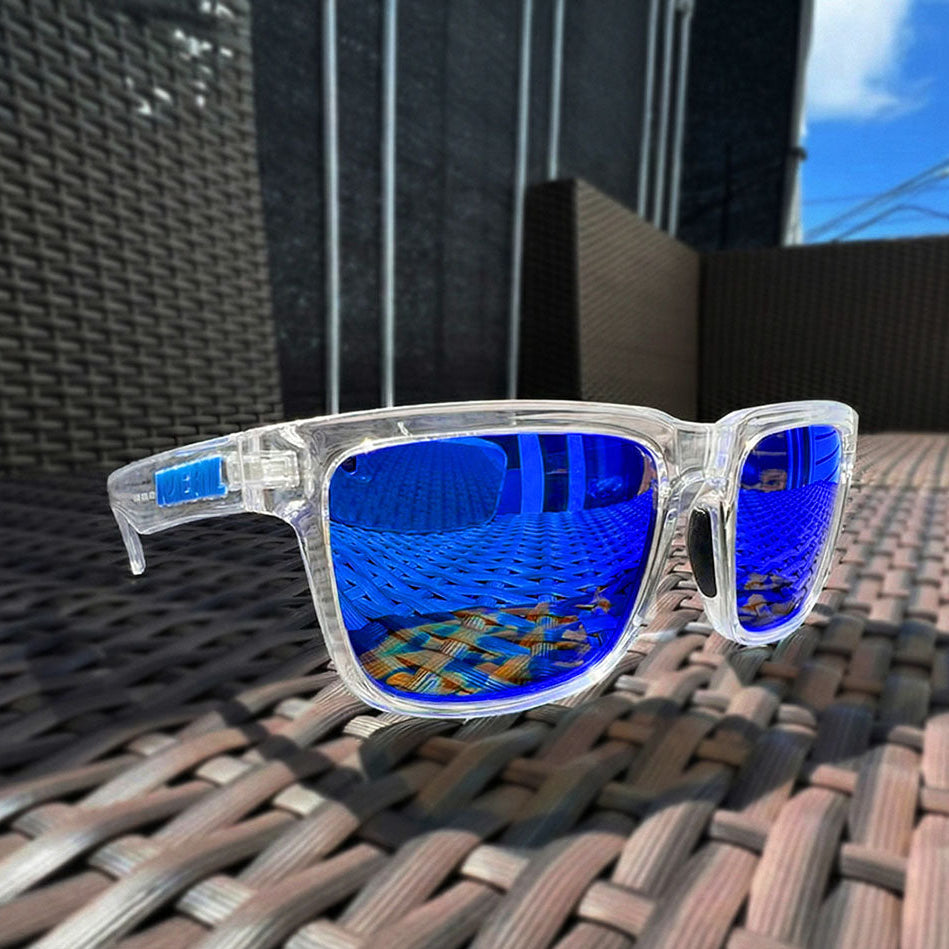 Solene | Gafas de Sol Polarizadas - Azul/Transparente