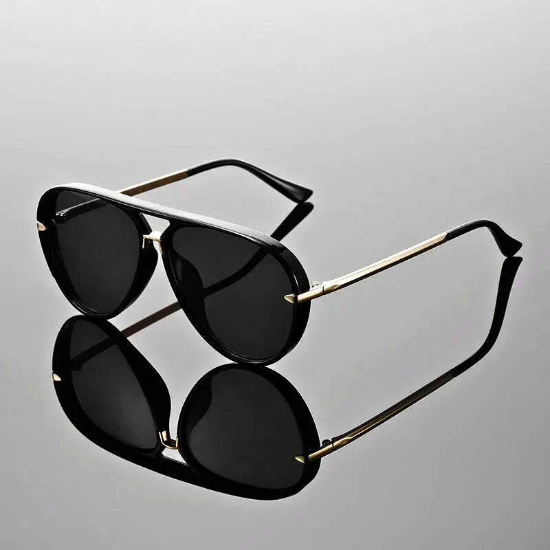 Tatum | Gafas de Sol Retro Polarizadas - Negro