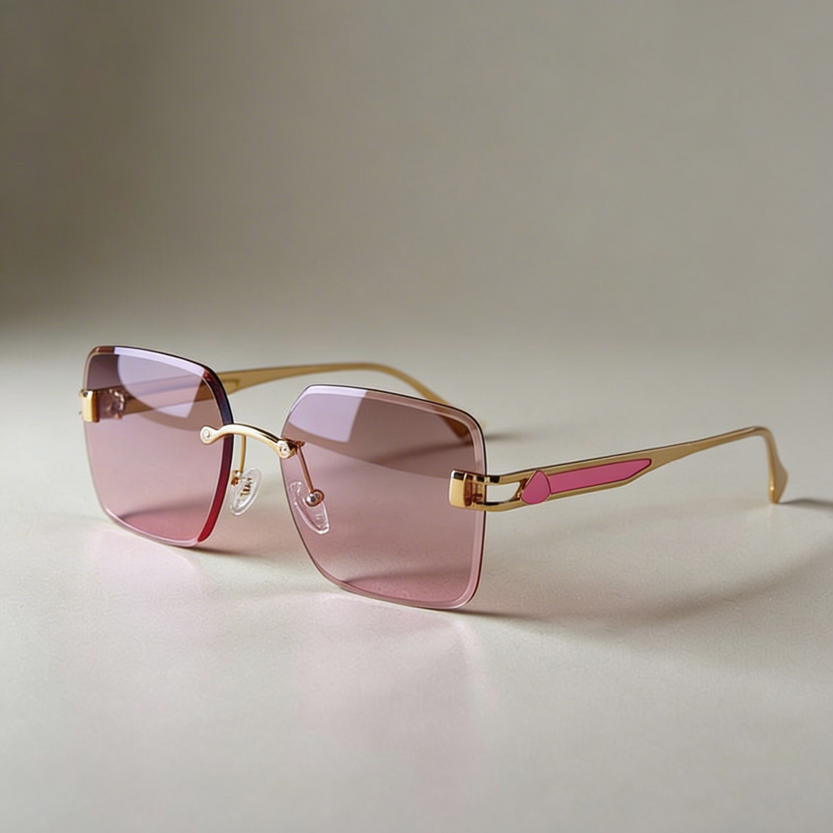 Bastian | Gafas de Sol Statement Sin Montura - Rosa