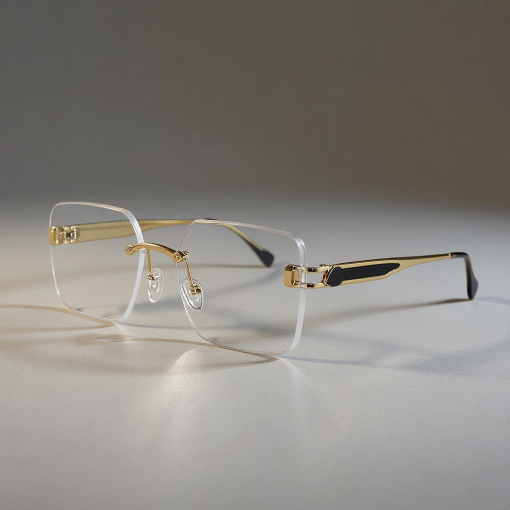 Bastian | Gafas de Sol Statement Sin Montura - Transparente