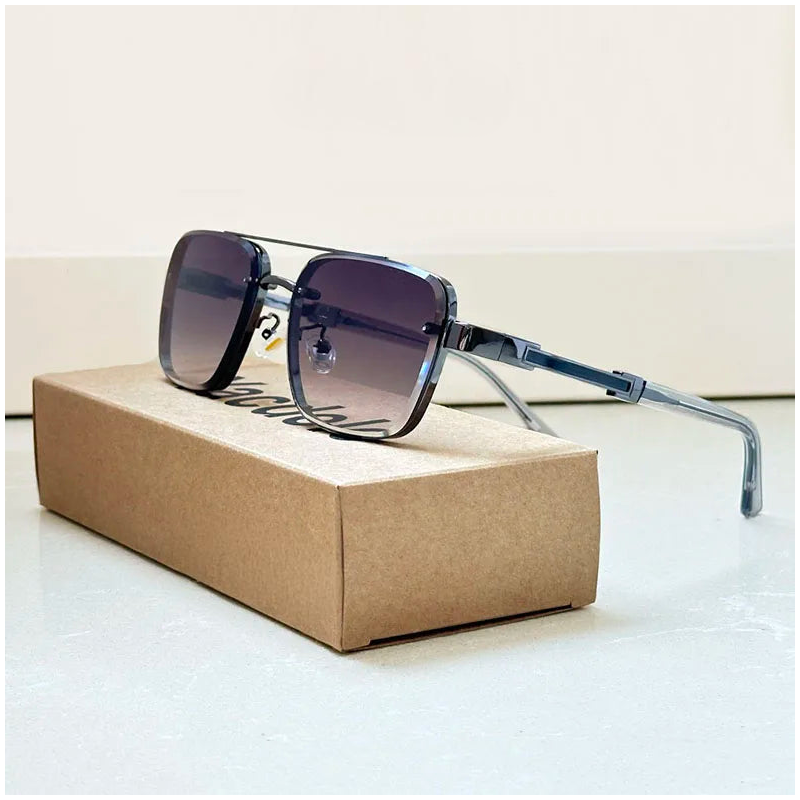 Alessio | Gafas de Sol Retro con Carácter - Índigo-Negro
