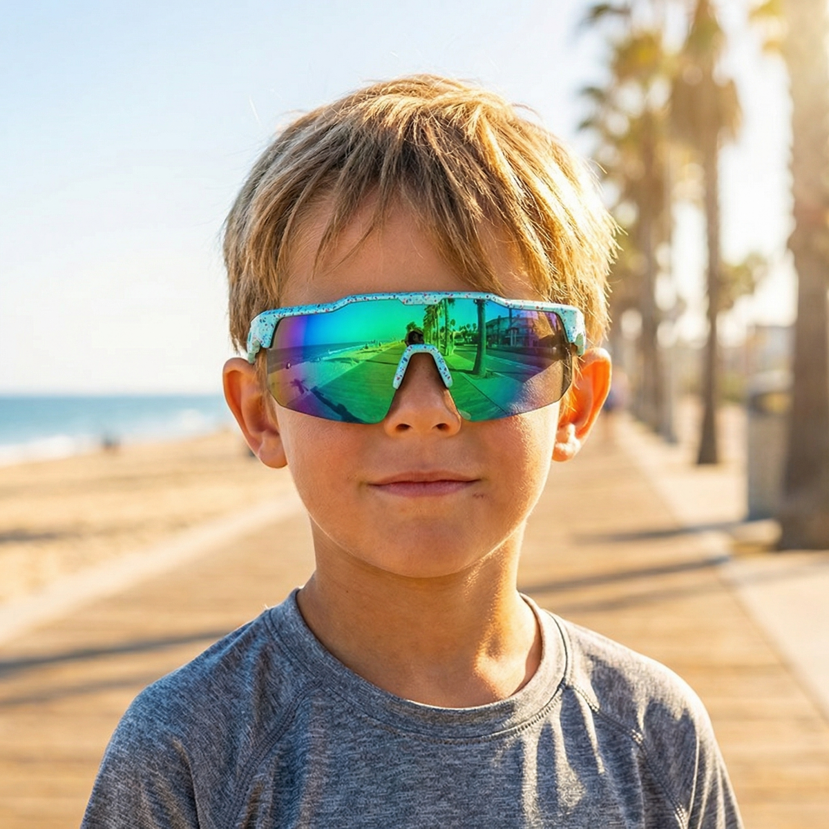 Chispa | Gafas de Sol Deportivas Infantiles - Azul
