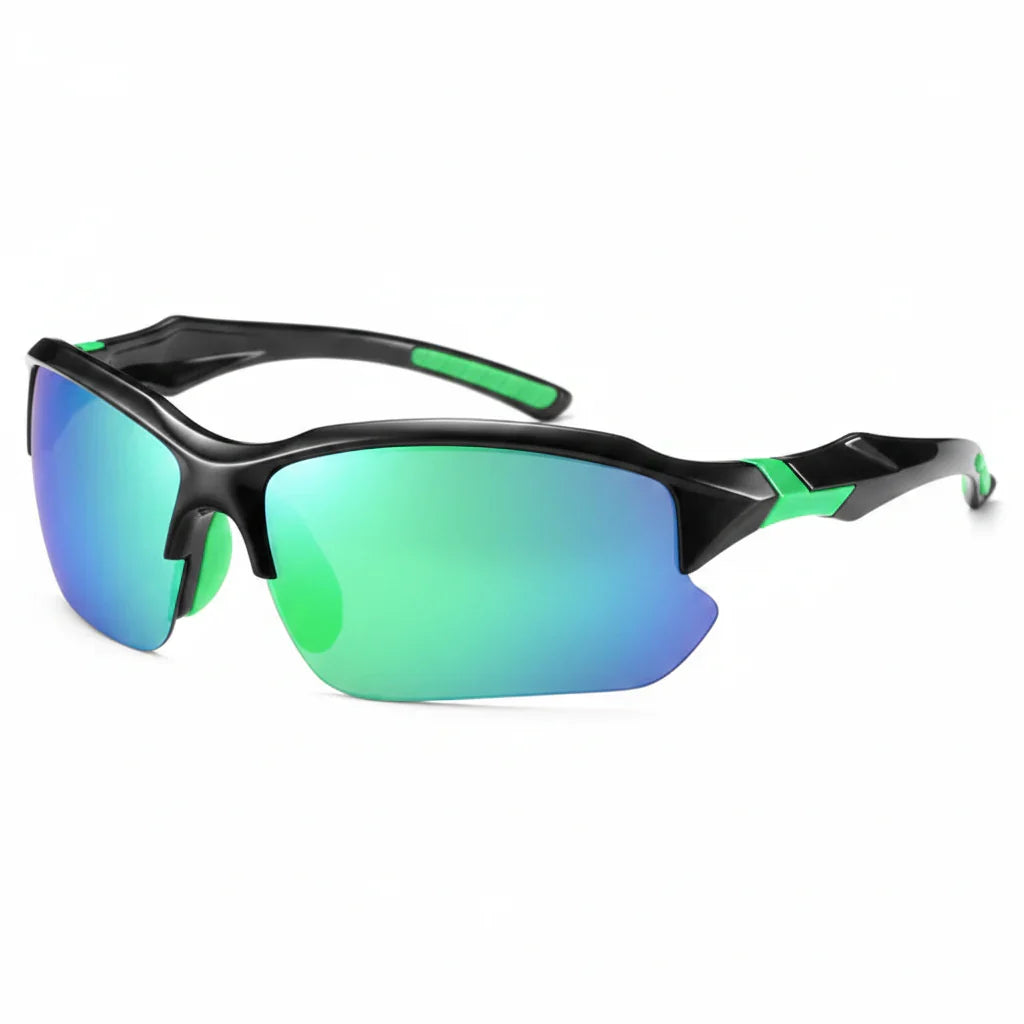 Indra | Gafas de Sol Deportivas Polarizadas - Verde-Azul