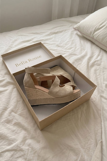 Sindy - Sandalias de Cuña Estilo Alpargata