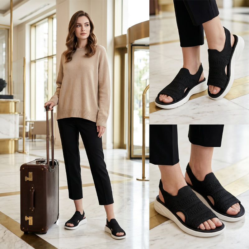 Ana™ | Sandalias con plataforma de material transpirable para mujer