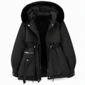 Adalyn - Parka de Invierno Acolchada con Capucha de Piel Sintética