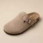 Zuecos de Ante Genuino Sienna - Taupe