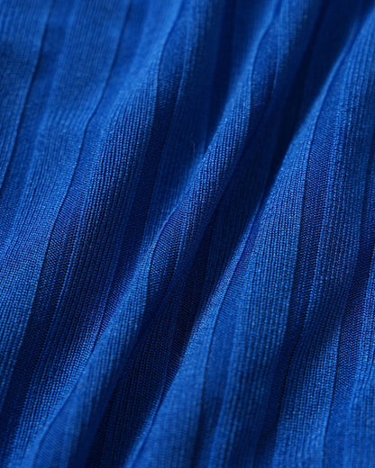Celeste | Conjunto de bikini azul con textura triangular